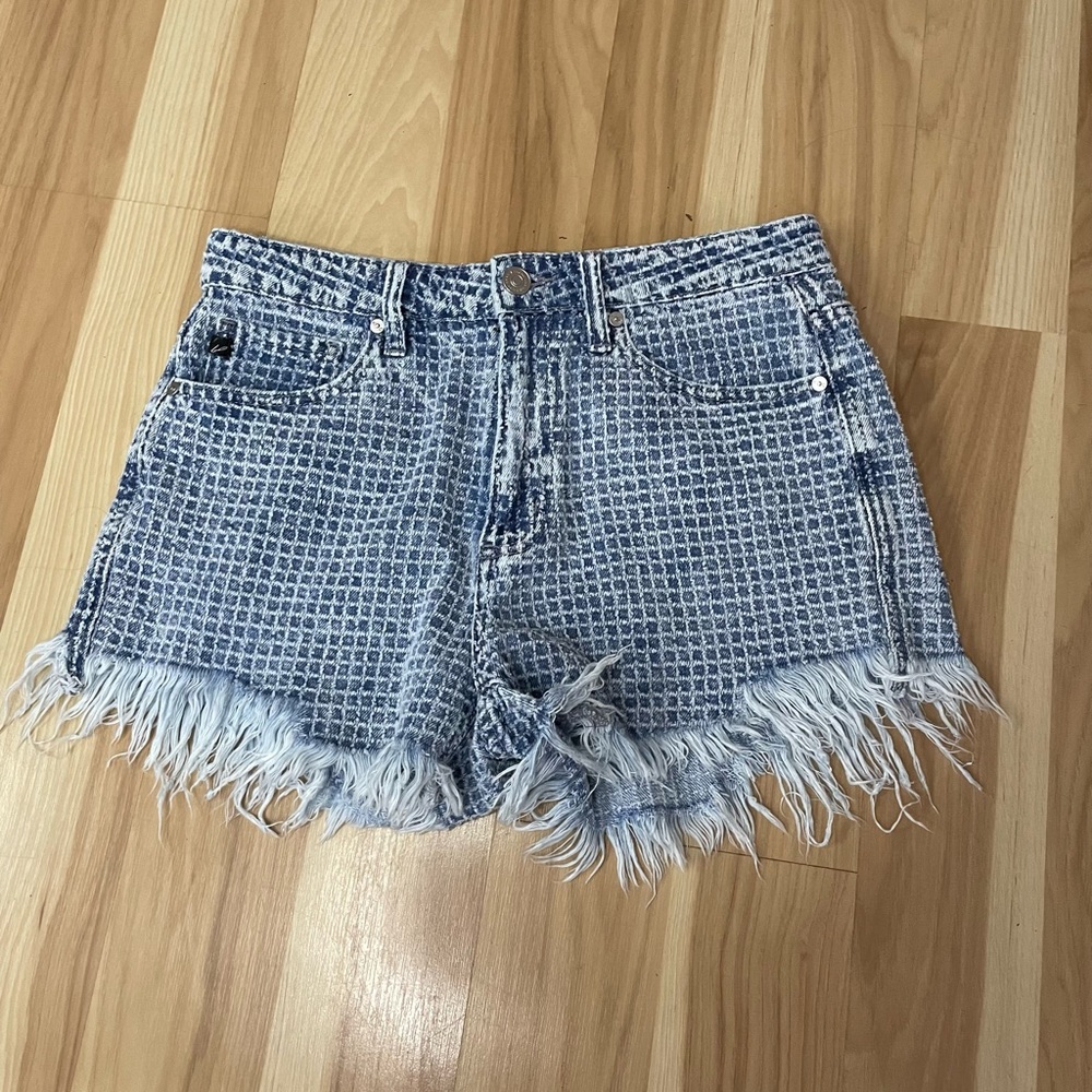 Blue and white Jean shorts |M